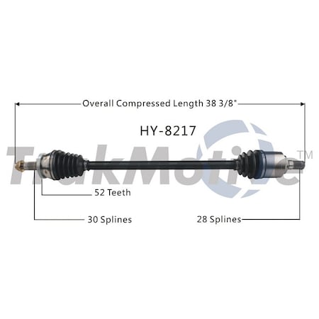 Surtrack Axle Cv Axle Shaft, Hy-8217 HY-8217